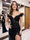 Sheath/Column Prom Dress Off-the-Shoulder V-Neck  High Split Floor-Length Sparkle Dress Formal Party Sequins Dress with Feather&Appliques