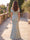 Sheath/Column Evening Gown Elegant Floral Jacquard Satin Off the Shoulder Floor-Length Formal Mother Of The Bride Dress