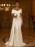 Sequin Mermaid / Trumpet Evening Gown Elegant Dress Formal Wedding Floor Length Sleeveless Off Shoulder Sequined