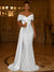 Sequin Mermaid / Trumpet Evening Gown Elegant Dress Formal Wedding Floor Length Sleeveless Off Shoulder Sequined