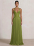 Mermaid Prom Dresses Lace Halter Neck Sleeves Floor-length Formal Dress With Pleated Maxi Chiffon Dress
