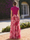 A Line/Princess Evening Dresses Shirt Collar Short Sleeves Floor Length Floral Prints With Flower Ruched Mother of the Bride Dresses