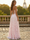 Pink A-Line Prom Dresses Lace Floral Spaghetti Straps Long Wedding Guest Dress Floor Length
