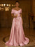 Sequin Mermaid / Trumpet Evening Gown With Detachable Overskirt Elegant Dress Formal Wedding Floor Length Short Sleeves Off Shoulder Sequined