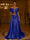 Sequin Mermaid / Trumpet Evening Gown With Detachable Overskirt Elegant Dress Formal Wedding Floor Length Short Sleeves Off Shoulder Sequined