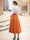 A-Line/Princess Cocktail Dress Shirt Collar V Neck Long Sleeves Colorblock Mother Of The Bride Dresses United States 250th Anniversary