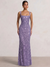 Trumpet/Mermaid Long Prom Dress Spaghetti Straps Floor-Length Long Sparkle Corset Prom Dress Evening Dress With Beads Sequins