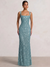 Trumpet/Mermaid Long Prom Dress Spaghetti Straps Floor-Length Long Sparkle Corset Prom Dress Evening Dress With Beads Sequins