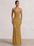 Trumpet/Mermaid Long Prom Dress Spaghetti Straps Floor-Length Long Sparkle Corset Prom Dress Evening Dress With Beads Sequins