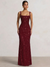 Trumpet/Mermaid Long Prom Dress Spaghetti Straps Floor-Length Long Sparkle Corset Prom Dress Evening Dress With Beads Sequins