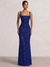 Trumpet/Mermaid Long Prom Dress Spaghetti Straps Floor-Length Long Sparkle Corset Prom Dress Evening Dress With Beads Sequins