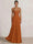 A Line/Princesses Prom Dresses Ruched Chiffon Spaghetti Straps Floor-Length Formal Dress Wedding Guest