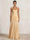 A Line/Princesses Prom Dresses Ruched Chiffon Spaghetti Straps Floor-Length Formal Dress Wedding Guest