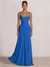 A Line/Princesses Prom Dresses Ruched Chiffon Spaghetti Straps Floor-Length Formal Dress Wedding Guest