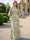 Sheath Mother Of The Bride Dress Elegant Formal Gown Wedding Guest Floor Length Cape Sleeve Pocket Jacquard Dresses