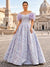 Ball Gown Elegant Evening Dresses Prom Dresses Printed Satin Short Sleeves With Flowers Floor-Length Sweetheart Ruched Pleats Zipper Wedding Guest