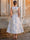 A-Line/Princess Jacquard Floral Cocktail Dresses Sleeveless Tulle Formal Ankle Length Dresses with Pocket