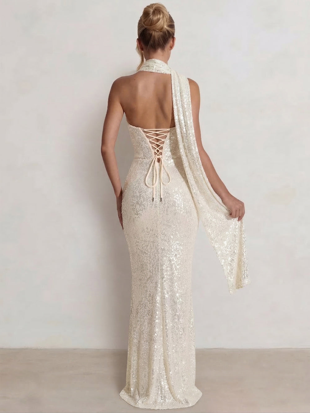 Sheath Column Long Prom Corset Dress Floor-Length Long Sparkle Sweetheart Corset Prom Dress Evening Dress With Rhinestones Sequins