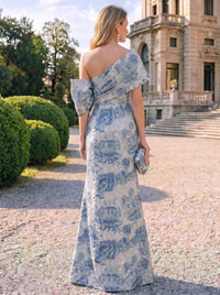 Sheath Mother Of The Bride Dress Elegant Formal Gown Wedding Guest Floor Length Sleeveless Jacquard Dresses With Slit