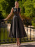 A-Line/Princesses Elegant Cocktail Dress Satin Dress Tea-Length Sleeveless Deep V Neck Cocktail Formal Dress