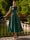 A-Line/Princesses Elegant Cocktail Dress Satin Dress Tea-Length Sleeveless Deep V Neck Cocktail Formal Dress