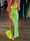 Trumpet/Mermaid Green Sequins Prom Dress Spaghetti Straps High Split Floor-Length Sparkle Dress Formal Party Ruched