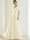 A-Line/Princess Chiffon Evening Dresses with Feather V-Neck Short Sleeves Formal Pleated Dress