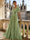 A-Line/Princess Chiffon Evening Dresses with Feather V-Neck Short Sleeves Formal Pleated Dress