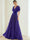 A-Line/Princess Chiffon Evening Dresses with Feather V-Neck Short Sleeves Formal Pleated Dress