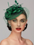 Flowers Feather Fascinators Net Kentucky Derby Hat Classical With Tulle Headband