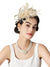 Flowers Feather Headband Net Kentucky Derby Hat Classical With Tulle