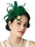 Flowers Feather Headband Net Kentucky Derby Hat Classical With Tulle