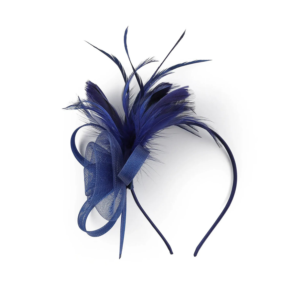 Flowers Feather Headband Net Kentucky Derby Hat Classical With Tulle