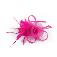 Flowers Feather Headband Net Kentucky Derby Hat Classical With Tulle