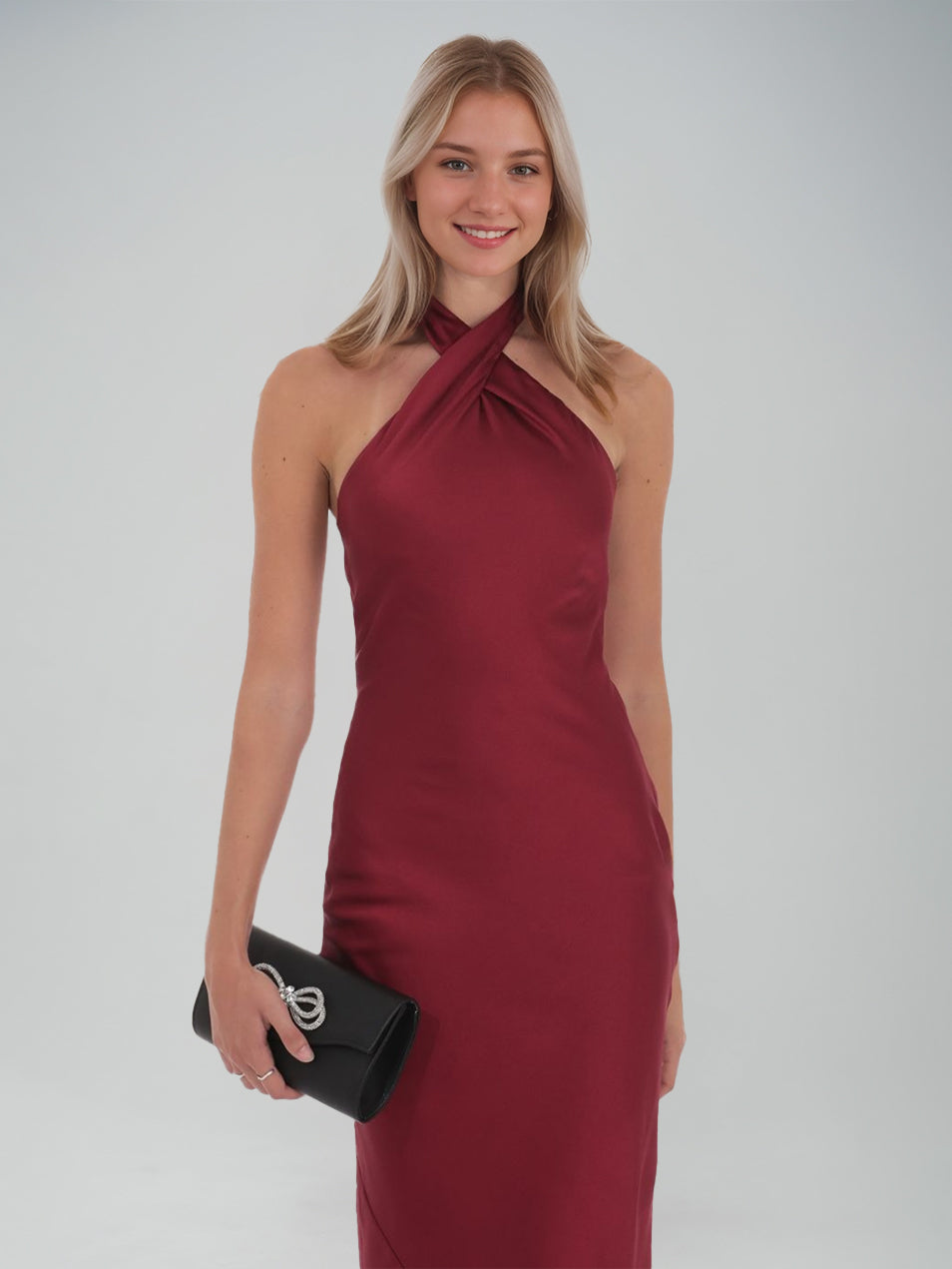 Sheath/Column Criss Cross Ankle-Length Sleeveless Ruched Evening Dresses