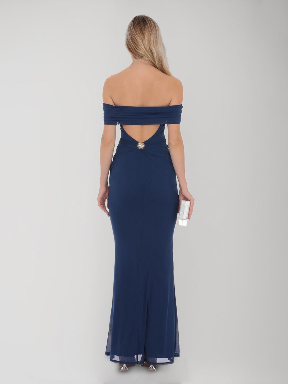 Sheath/Column Off-the-Shoulder Ankle-Length Sleeveless Elegant Evening Dresses
