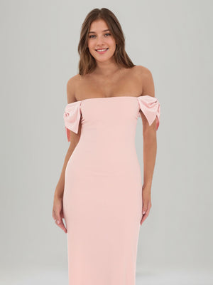 Sheath/Column Crepe Off-the-Shoulder Sleeveless Ankle-Length Split Side Evening Dresses