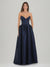 A-Line/Princess V-Neck Sleeveless Floor-Length Pleats Prom Dresses