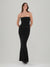 Sheath/Column Strapless Sleeveless Ankle-Length Sequins Prom Dresses