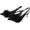 Women's Wedding Shoes Black Pointed Toe Low Heel Buckle Bridal Shoes with Feather