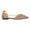 Women's Wedding Shoes Gold Pointed Toe Lace-up Flat Heel Bridal Shoes