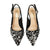 Women's Wedding Shoes Black Pointed Toe Stiletto Heel Bridal Shoes with Sequins