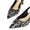 Women's Wedding Shoes Black Pointed Toe Stiletto Heel Bridal Shoes with Sequins