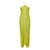 Sheath Cocktail Dress Tassels Party Dress Sleeveless Ankle Length Halter Neck With Ruffles