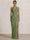 Mermaid Evening Dresses Chiffon Halter Neck Ruched Formal Dresses Split Side Wedding Guest