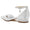 Women's Wedding Shoes Lace Low Closed Toe Rhinestone Buckle Bridal Shoes