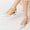 Women's Wedding Shoes Lace Low Closed Toe Rhinestone Buckle Bridal Shoes
