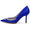 Women's Wedding Shoes Blue Silk Satin Rhinestone Stiletto Pointed Toe Bridal Shoes