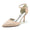 Women's Wedding Mini Crystal Stiletto Pointed Toe Buckle Bridal Shoes