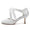 Women's Wedding Shoes Lace Mid Round Toe Bow Ankle Strap Bridal Shoes